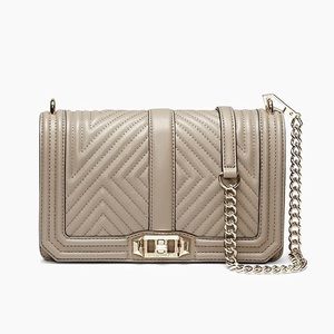 Rebecca Minkoff Small Geo Love Bag - Mushroom